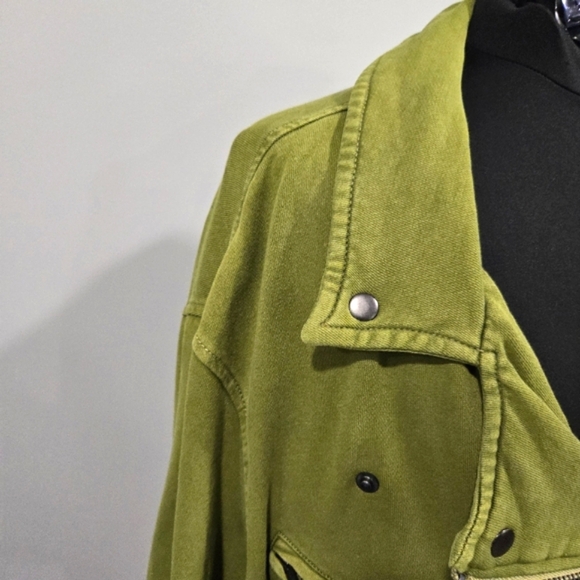 🐢 Free People- We The Free Rebel Rebel Knit Moto Jacket Top Oversized XL - Picture 16 of 17